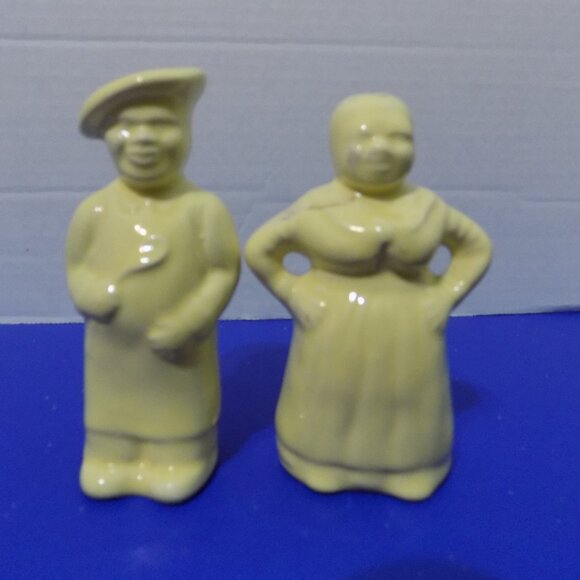 Vintage Black American Bakers Cooks Chefs Salt and Pepper Shakers Japan - Picture 4 of 6